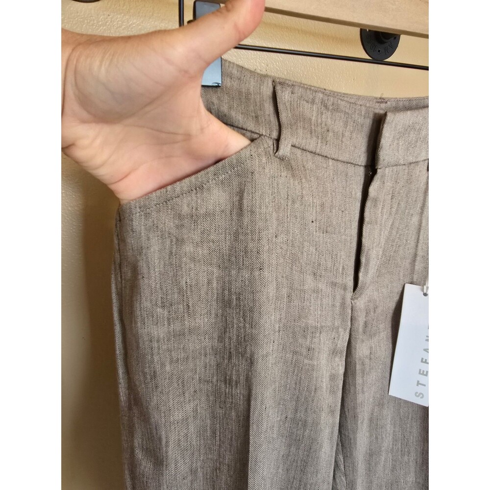 Stefanel brown‎ trouser pants women's size 4 (new) - Picture 4 of 11